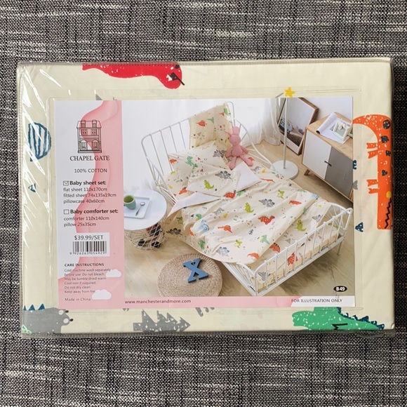 Baby Bundle Cotton Sheet set + fleece blanket - Picture 2 of 6